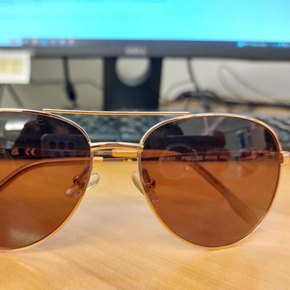 Foster Grant Polarized Aviator Style Sunglasses SR0623 Prelude Rose - Picture 3 of 12